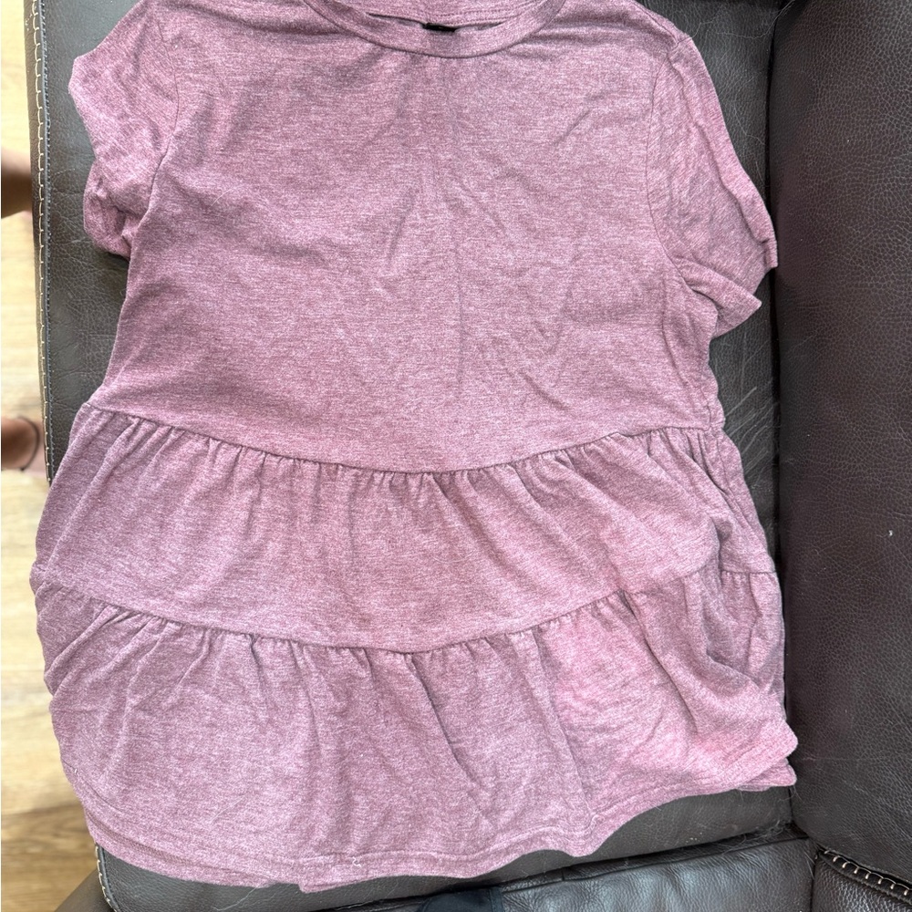 Girls' Purple Tiered T-Shirt